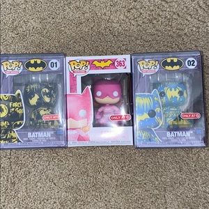 Batman funko pops. limited edition Target exclus